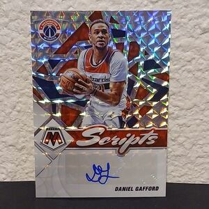 2021-22 PANINI MOSAIC SCRIPTS DANIEL GAFFORD AUTOGRAPH SILVER PRIZM #SC-DGF